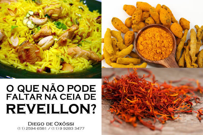 Diego de Oxóssi | Um prato delicioso que não pode faltar na ceia de reveillon desse ano: arroz com açafrão! O açafrão é uma especiaria da culinária...