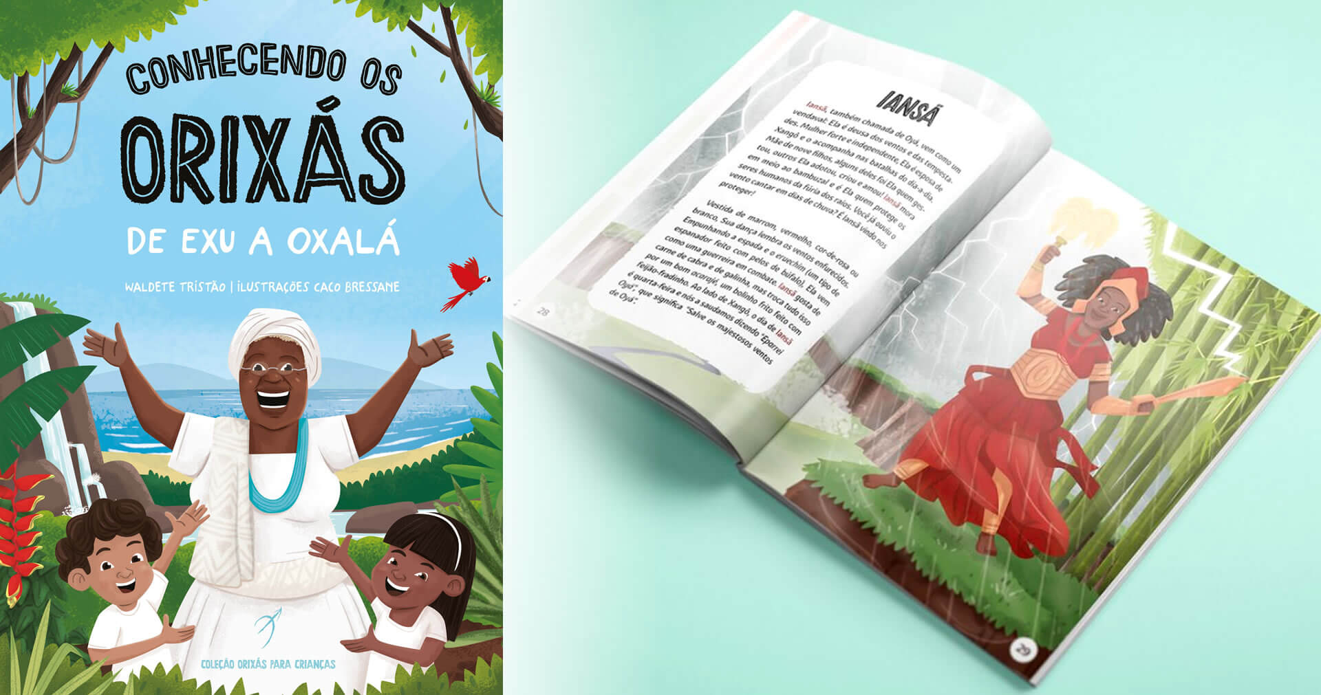 Diego de Oxóssi | First volume of a children series of Arole Cultural, Knowing the Orishas presents the Orishas in a cute and simply manner for children.